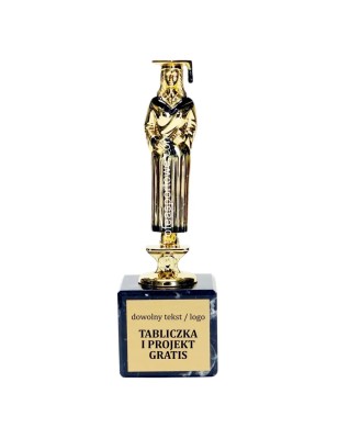 Złota statuetka F86 edukacja absolwentka z dyplomem
