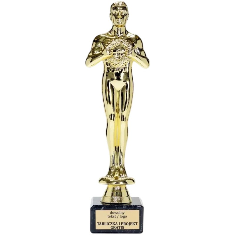 Biznesowa statuetka Oskar Wiktor uniwersalna z grawerem w cenie F92 Biznesowa statuetka Oskar Wiktor uniwersalna z grawerem w cenie F92