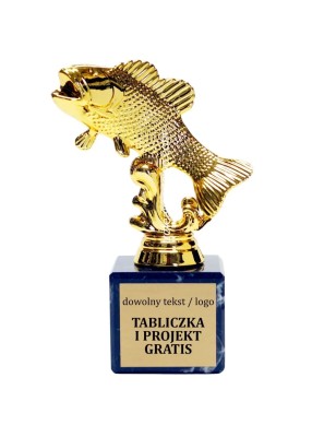 Złota statuetka F110 wędkarstwo zawody ryba