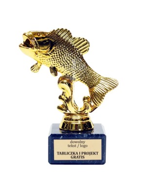 Złota statuetka F110 wędkarstwo zawody ryba