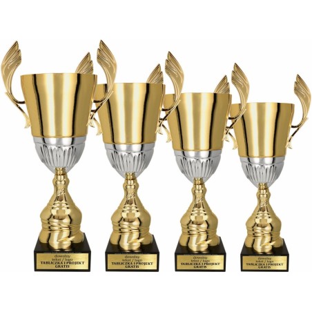 Puchar 4128 złoto-srebrny o reprezentacyjnej sylwetce