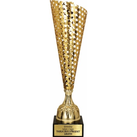 Puchar 4175 złoty z ażurowym wzorem i marmurem