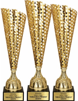 Puchar 4175 złoty z ażurowym wzorem i marmurem