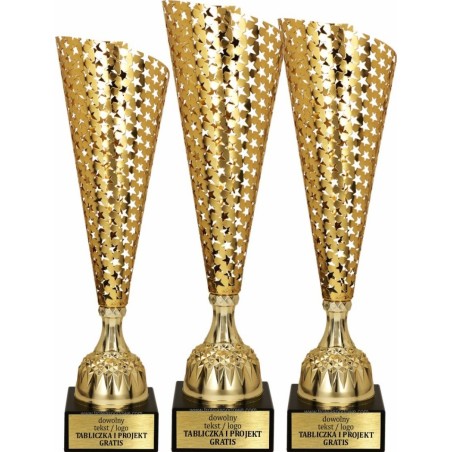 Puchar 4175 złoty z ażurowym wzorem i marmurem