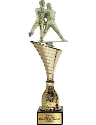 Puchar NT1000 z figurką judoka judo sztuki walki