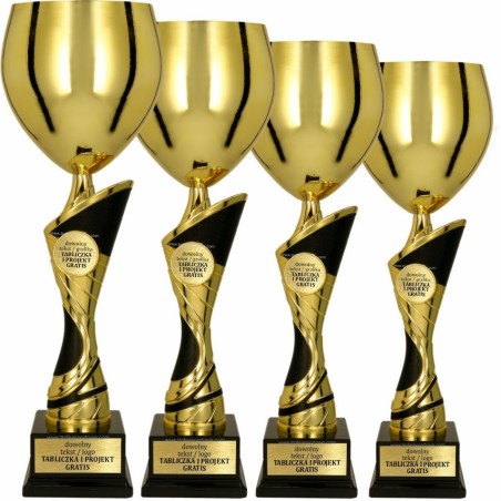 Puchar 4206 złoto-czarny z miejscem na emblemat