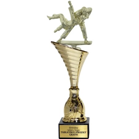 Puchar NT1000 z figurką judoka judo sporty walki