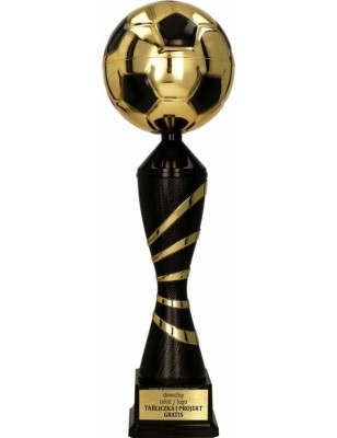 Puchar 4209 piłkarski złoto-czarny na turniej