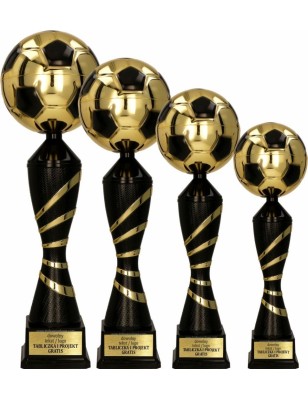 Puchar 4209 piłkarski złoto-czarny na turniej