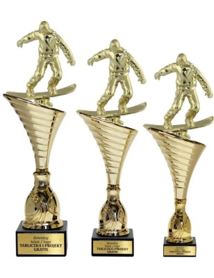 Puchar NT1000 z figurką snowboardzista snowboard