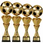Puchar 4219 piłkarski złoto-czarny dla zwycięzców