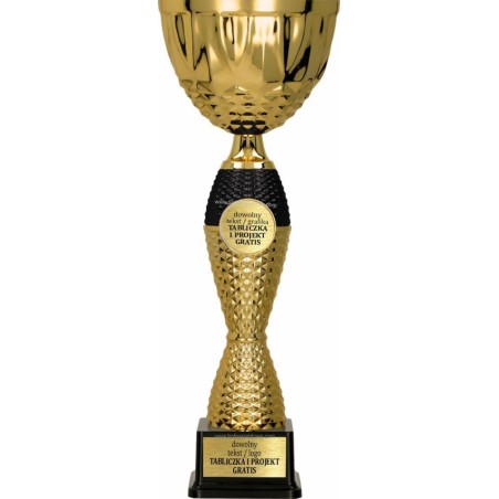 Puchar 4221 złoto-czarny z miejscem na emblemat
