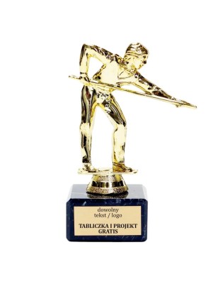 Złota statuetka F243 bilard snooker