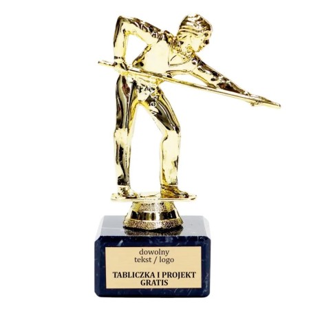 Złota statuetka F243 bilard snooker
