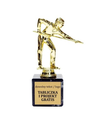 Złota statuetka F243 bilard snooker