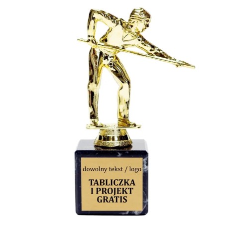Złota statuetka F243 bilard snooker