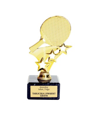 Złota statuetka F277 tenis stołowy
