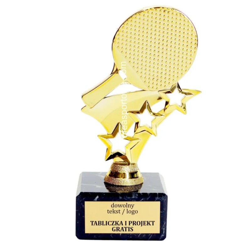 Złota statuetka F277 tenis stołowy
