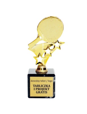 Złota statuetka F277 tenis stołowy