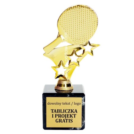 Złota statuetka F277 tenis stołowy