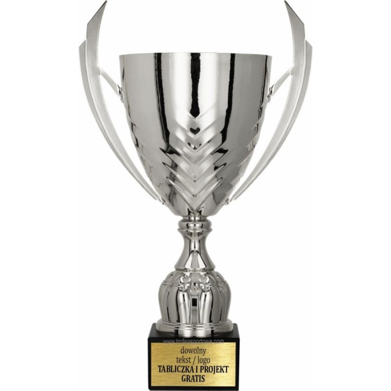 Puchar 4225 srebrny z marmurową podstawą i uchwytami