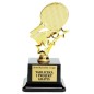 Efektowna Złota statuetka F277 tenis stołowy Efektowna Złota statuetka F277 tenis stołowy