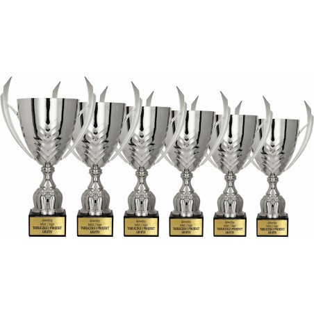 Puchar 4225 srebrny z marmurową podstawą i uchwytami