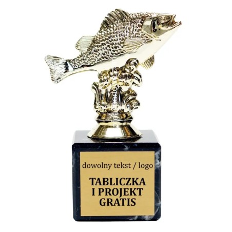 Złota statuetka FF08 wędkarstwo ryba