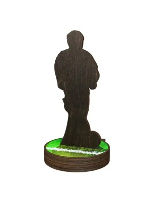 Statuetka drewniana - seria RW piłka nożna piłkarz