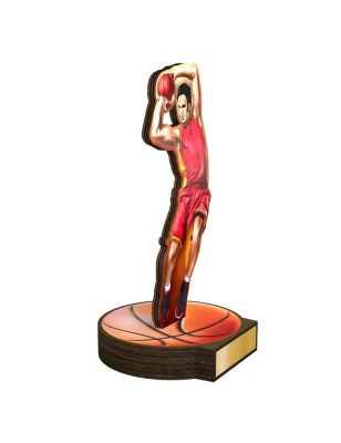Statuetka drewniana - seria RW koszykówka