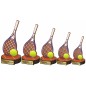 Drewniana statuetka tenis ziemny rakieta+piłka Drewniana statuetka tenis ziemny rakieta+piłka
