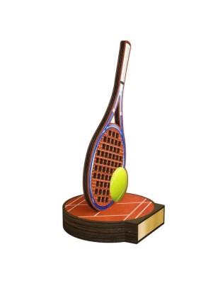 Statuetka drewniana - seria RW tenis ziemny