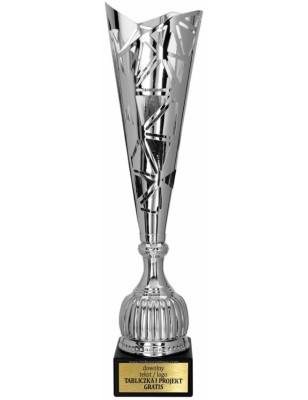 Puchar 4231 srebrny nowoczesny z marmurową podstawą