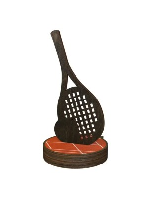 Statuetka drewniana - seria RW tenis ziemny