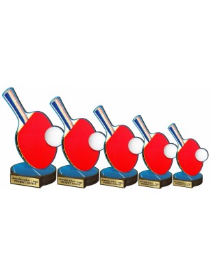 Drewniana statuetka tenis stołowy ping-pong