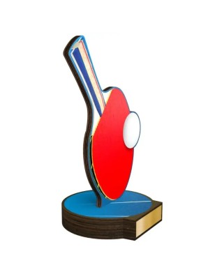 Statuetka drewniana - seria RW tenis stołowy