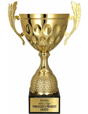 Puchar 4233 złoty kompaktowy z marmurową podstawą