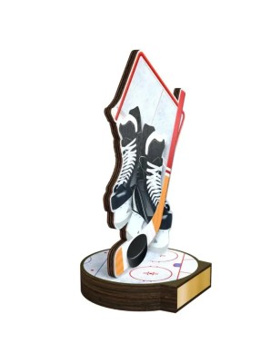 Statuetka drewniana - seria RW hokej