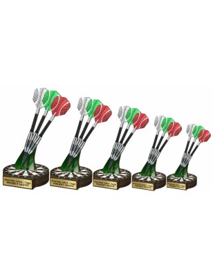 Drewniana statuetka Dart rzutki + tarcza