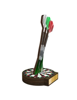 Statuetka drewniana - seria RW dart rzutki