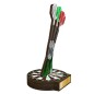 Drewniana statuetka Dart rzutki + tarcza