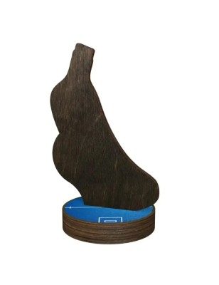 Statuetka drewniana - seria RW unihokej kij piłka