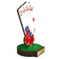 Drewniana statuetka pokerowa karty żetony