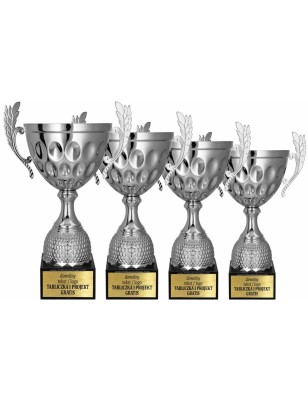 Puchar 4234 srebrny kompaktowy z marmurową podstawą