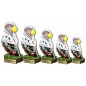 Drewniana statuetka sportowa lacrosse kask kij Drewniana statuetka sportowa lacrosse kask kij