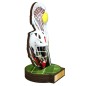 Drewniana statuetka sportowa lacrosse kask kij Drewniana statuetka sportowa lacrosse kask kij