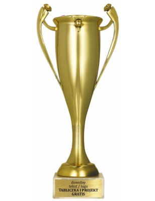 Puchar 7093 złoty klasyczny z marmurową podstawą