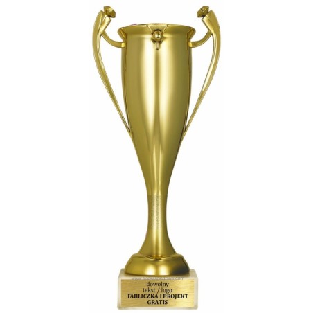 Puchar 7093 złoty klasyczny z marmurową podstawą