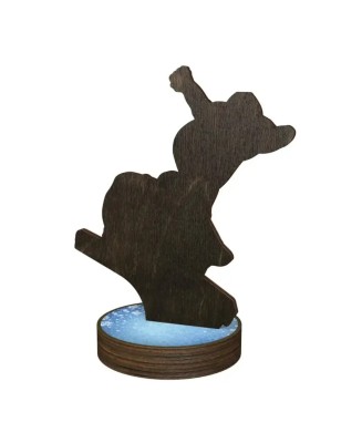 Statuetka drewniana - seria RW łyżwiarstwo szybkie