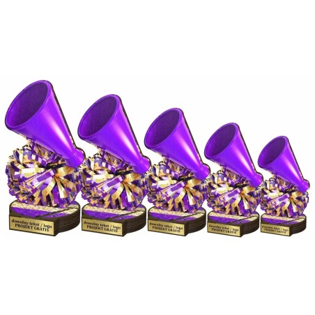Drewniana statuetka cheerleading pompon